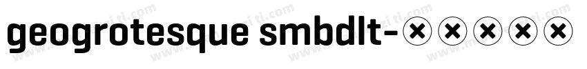 geogrotesque smbdlt字体转换
